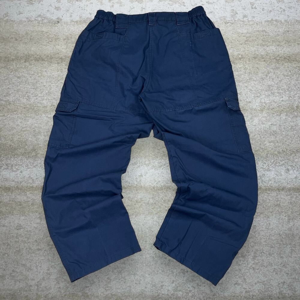 Vintage 90s Propper Tactical Pants 38x32 Baggy Navy Blue Cargos Double Knees